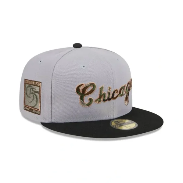 Online Chicago White Sox Camo Fill 59FIFTY Fitted Hat - KTGCaps - Baseball caps for various teams, purchased online at a discount