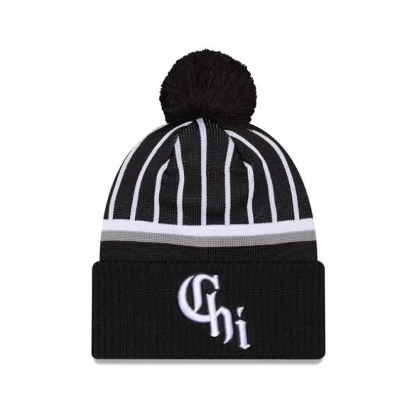 Sale Chicago White Sox City Connect Pom Knit Hat - KTGCaps - Baseball caps for various teams, purchased online at a discount