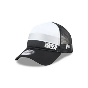 Best Sale Chicago White Sox Color Block 9FORTY AFrame Trucker Snapback Hat - KTGCaps - Baseball caps for various teams, purchased online at a discount