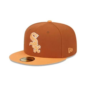 Outlet Chicago White Sox Color Pack Earthy Brown 59FIFTY Fitted Hat - KTGCaps - Baseball caps for various teams, purchased online at a discount