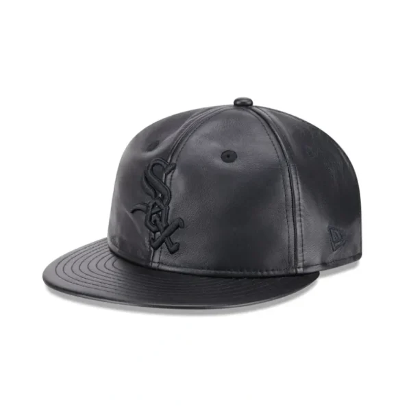 Best Chicago White Sox Genuine Leather Retro Crown 9FIFTY Strapback Hat - KTGCaps - Baseball caps for various teams, purchased online at a discount