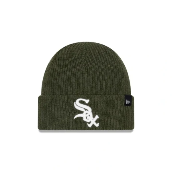 Store Chicago White Sox Green Merino Wool Knit Beanie - KTGCaps - Baseball caps for various teams, purchased online at a discount
