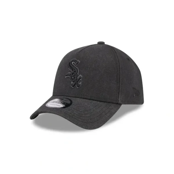 Store Chicago White Sox Logo Essentials Black 9FORTY AFrame Snapback Hat - KTGCaps - Baseball caps for various teams, purchased online at a discount
