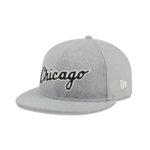 Store Chicago White Sox Melton Wool Retro Crown 9FIFTY Adjustable Hat - KTGCaps - Baseball caps for various teams, purchased online at a discount