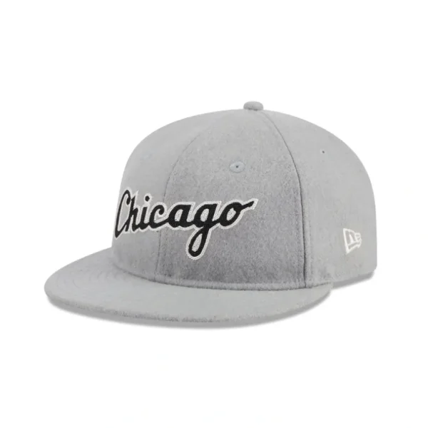 Store Chicago White Sox Melton Wool Retro Crown 9FIFTY Adjustable Hat - KTGCaps - Baseball caps for various teams, purchased online at a discount