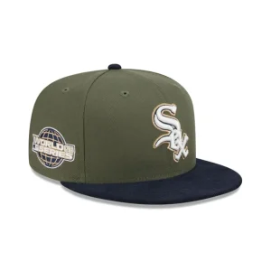 New Chicago White Sox Olive Green 59FIFTY Fitted Hat - KTGCaps - Baseball caps for various teams, purchased online at a discount
