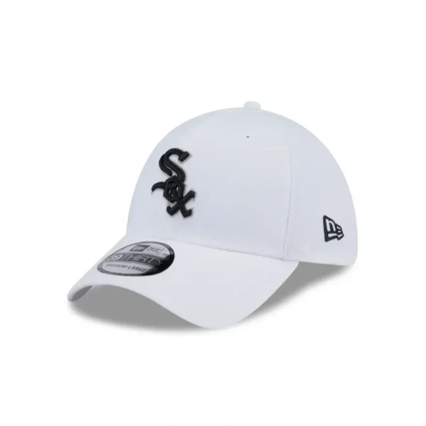 Best Chicago White Sox Optic White 39THIRTY Stretch Fit Hat - KTGCaps - Baseball caps for various teams, purchased online at a discount