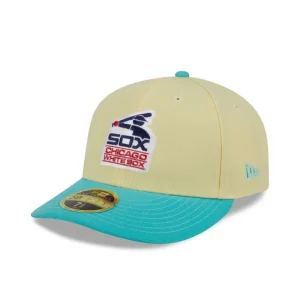 New Chicago White Sox Soft Yellow Low Profile 59FIFTY Fitted Hat - KTGCaps - Baseball caps for various teams, purchased online at a discount