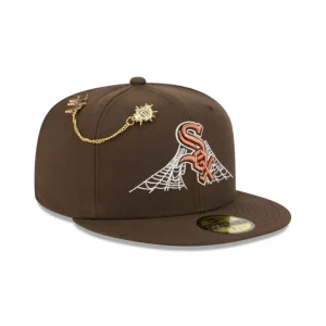 Shop Chicago White Sox Spider Pin 59FIFTY Fitted Hat - KTGCaps - Baseball caps for various teams, purchased online at a discount