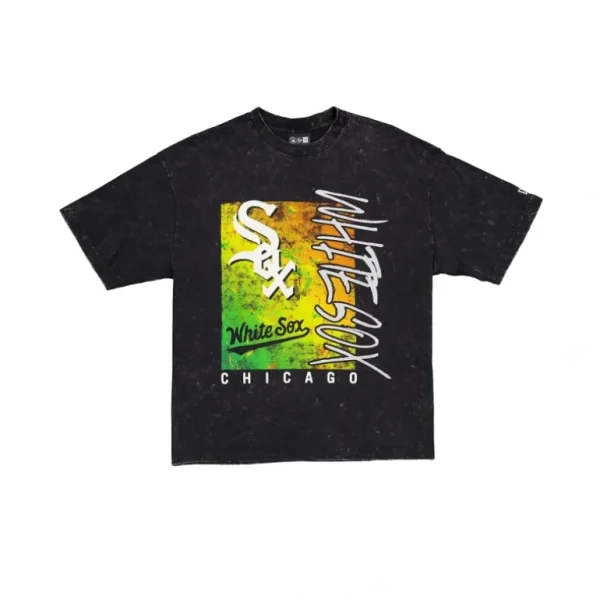 Outlet Chicago White Sox Sport Classics Boxy Black TShirt - KTGCaps - Baseball caps for various teams, purchased online at a discount