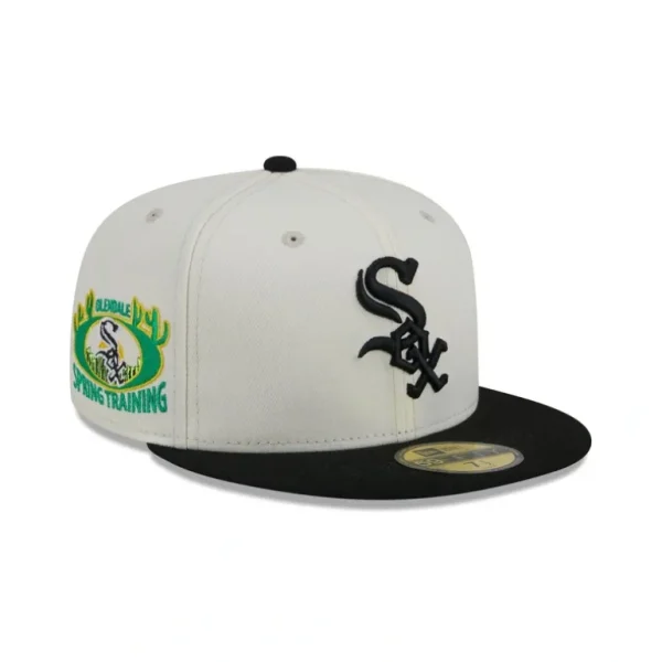 Best Chicago White Sox Spring Training Patch 59FIFTY Fitted Hat - KTGCaps - Baseball caps for various teams, purchased online at a discount