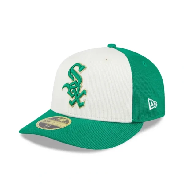 New Chicago White Sox St Patricks Day 2024 Low Profile 59FIFTY Fitted Ha - KTGCaps - Baseball caps for various teams, purchased online at a discount