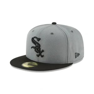 Hot Chicago White Sox Storm Gray Basic 59FIFTY Fitted Hat - KTGCaps - Baseball caps for various teams, purchased online at a discount