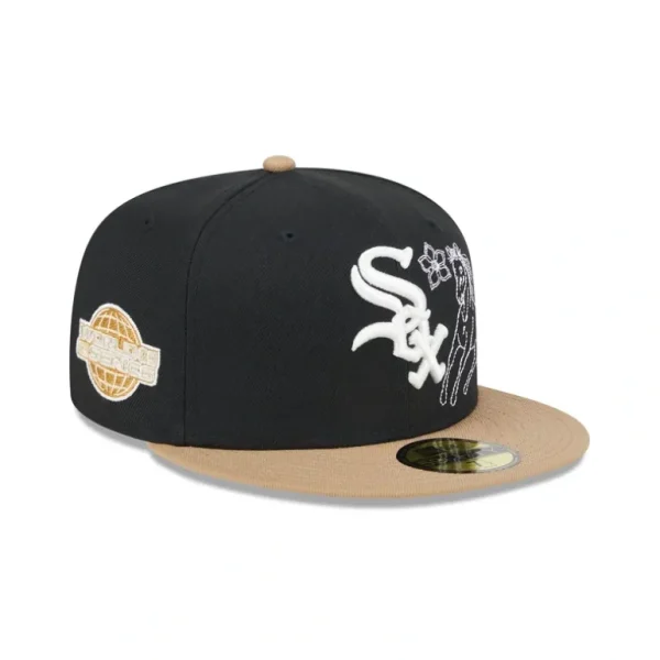New Chicago White Sox Western Khaki 59FIFTY Fitted Hat - KTGCaps - Baseball caps for various teams, purchased online at a discount