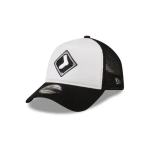 Sale Chicago White Sox White Crown 9FORTY AFrame Trucker Hat - KTGCaps - Baseball caps for various teams, purchased online at a discount