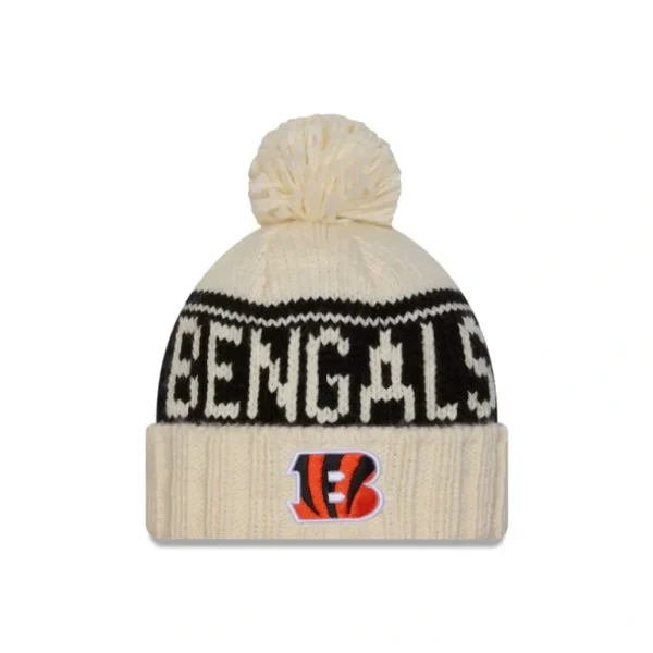 Best Cincinnati Bengals 2024 Cold Weather Chrome Pom Knit Hat - KTGCaps - Baseball caps for various teams, purchased online at a discount