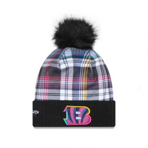 Online Cincinnati Bengals 2024 Crucial Catch Womens Pom Knit Hat - KTGCaps - Baseball caps for various teams, purchased online at a discount