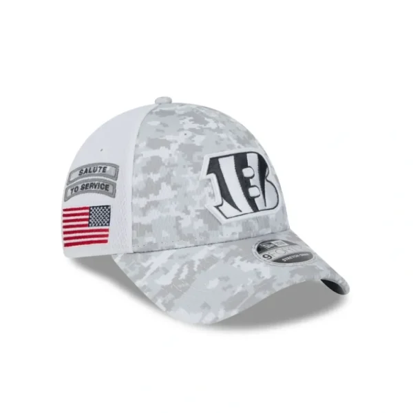 Clearance Cincinnati Bengals 2024 Salute to Service 9FORTY StretchSnap Hat - KTGCaps - Baseball caps for various teams, purchased online at a discount