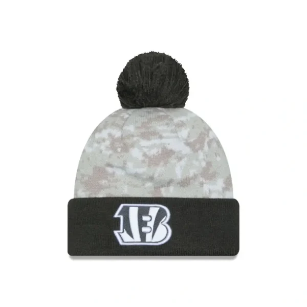 Discount Cincinnati Bengals 2024 Salute to Service Pom Knit Hat - KTGCaps - Baseball caps for various teams, purchased online at a discount
