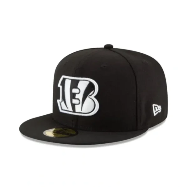 Shop Cincinnati Bengals Black amp White 59FIFTY Fitted Hat - KTGCaps - Baseball caps for various teams, purchased online at a discount
