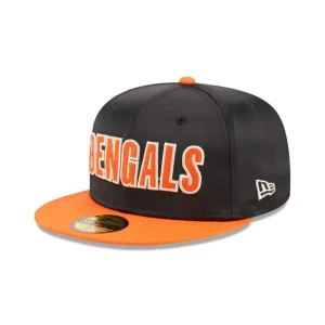New Cincinnati Bengals Satin 59FIFTY Fitted Hat - KTGCaps - Baseball caps for various teams, purchased online at a discount