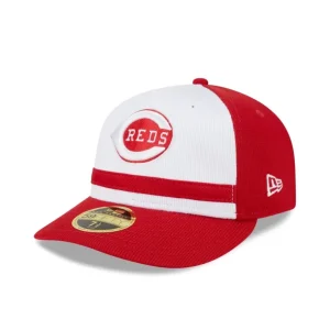 Best Sale Cincinnati Reds 2024 Batting Practice Low Profile 59FIFTY Fitted Hat - KTGCaps - Baseball caps for various teams, purchased online at a discount