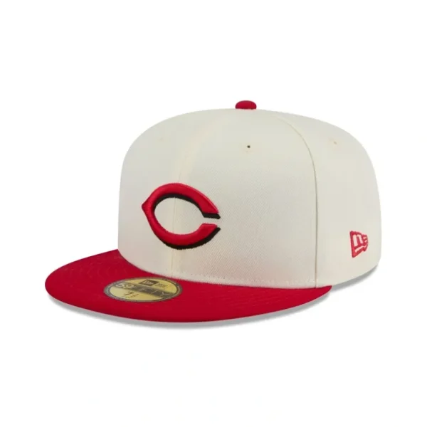 Best Sale Cincinnati Reds Chrome 59FIFTY Fitted Hat - KTGCaps - Baseball caps for various teams, purchased online at a discount