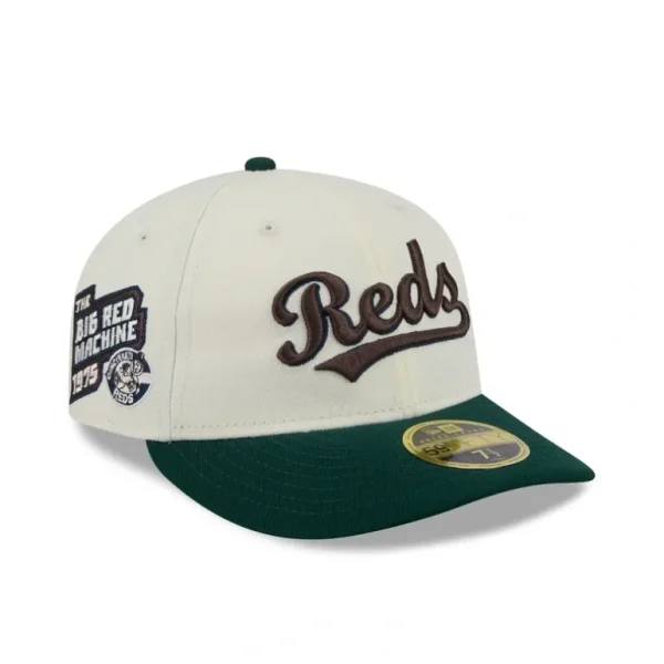 Hot Cincinnati Reds Forest Visor Retro Crown 59FIFTY Fitted Hat - KTGCaps - Baseball caps for various teams, purchased online at a discount