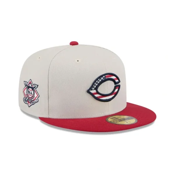 Clearance Cincinnati Reds Independence Day 2024 59FIFTY Fitted Hat - KTGCaps - Baseball caps for various teams, purchased online at a discount