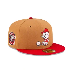 Best Sale Cincinnati Reds Mini Mascot 59FIFTY Fitted Hat - KTGCaps - Baseball caps for various teams, purchased online at a discount