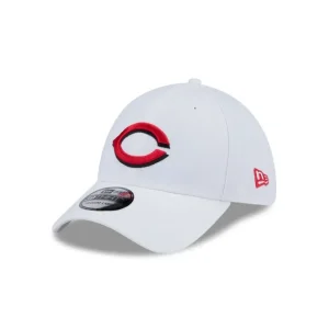 Sale Cincinnati Reds Optic White 39THIRTY Stretch Fit Hat - KTGCaps - Baseball caps for various teams, purchased online at a discount