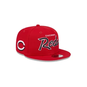 Sale Cincinnati Reds Script Kids 9FIFTY Snapback Hat - KTGCaps - Baseball caps for various teams, purchased online at a discount