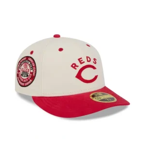Online Cincinnati Reds Vintage Stack Low Profile 59FIFTY Fitted Hat - KTGCaps - Baseball caps for various teams, purchased online at a discount