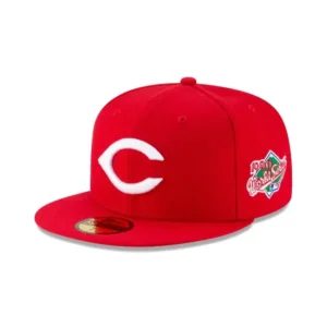 Sale Cincinnati Reds Wool World Series Side Patch 59FIFTY Fitted Hat - KTGCaps - Baseball caps for various teams, purchased online at a discount