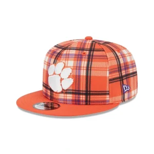 Best Sale Clemson Tigers Plaid 9FIFTY Snapback Hat - KTGCaps - Baseball caps for various teams, purchased online at a discount