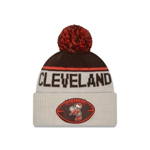 Outlet Cleveland Browns 2024 Cold Weather Historic Pom Knit Hat - KTGCaps - Baseball caps for various teams, purchased online at a discount