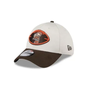 Best Sale Cleveland Browns 2024 Historic Sideline 39THIRTY Stretch Fit Hat - KTGCaps - Baseball caps for various teams, purchased online at a discount