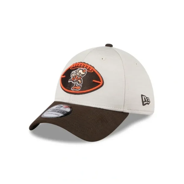 Best Sale Cleveland Browns 2024 Historic Sideline 39THIRTY Stretch Fit Hat - KTGCaps - Baseball caps for various teams, purchased online at a discount
