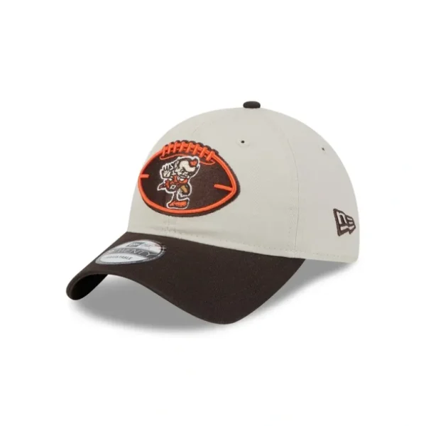 Outlet Cleveland Browns 2024 Historic Sideline 9TWENTY Adjustable Hat - KTGCaps - Baseball caps for various teams, purchased online at a discount