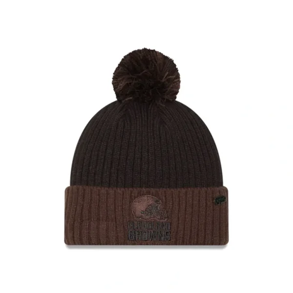 Best Cleveland Browns 2024 Inspire Change Pom Knit Hat - KTGCaps - Baseball caps for various teams, purchased online at a discount