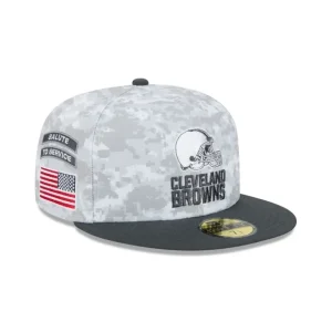 New Cleveland Browns 2024 Salute to Service 59FIFTY Fitted Hat - KTGCaps - Baseball caps for various teams, purchased online at a discount