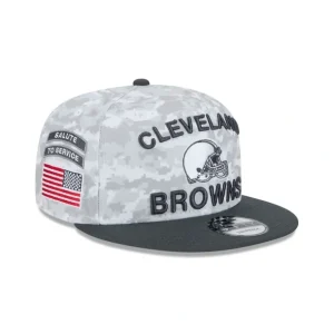 Outlet Cleveland Browns 2024 Salute to Service 9FIFTY Snapback Hat - KTGCaps - Baseball caps for various teams, purchased online at a discount