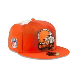 Store Cleveland Browns 2022 Sideline Ink Dye 59FIFTY Fitted Hat - KTGCaps - Baseball caps for various teams, purchased online at a discount
