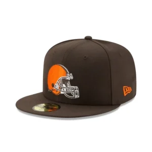 Best Cleveland Browns Brown 59FIFTY Fitted Hat - KTGCaps - Baseball caps for various teams, purchased online at a discount