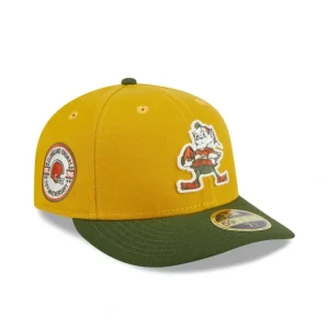 Best Cleveland Browns Cinnamon Sage Low Profile 59FIFTY Fitted Hat - KTGCaps - Baseball caps for various teams, purchased online at a discount
