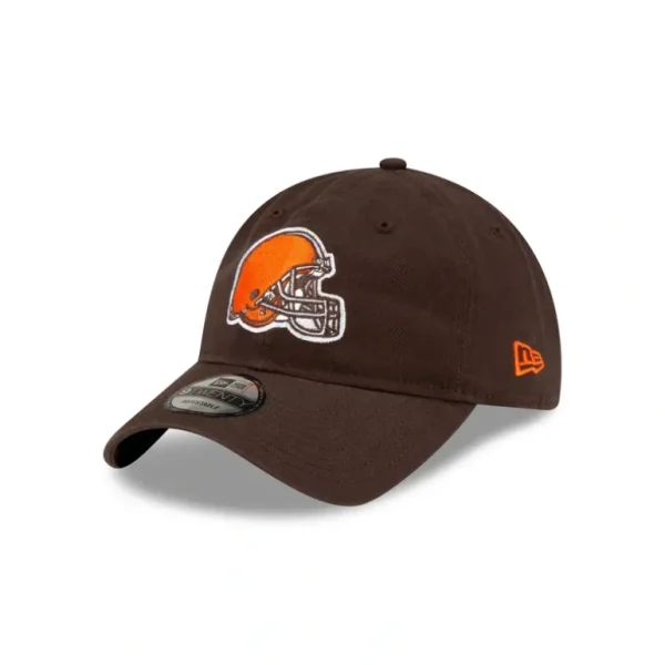 Shop Cleveland Browns Core Classic Brown 9TWENTY Adjustable Hat - KTGCaps - Baseball caps for various teams, purchased online at a discount