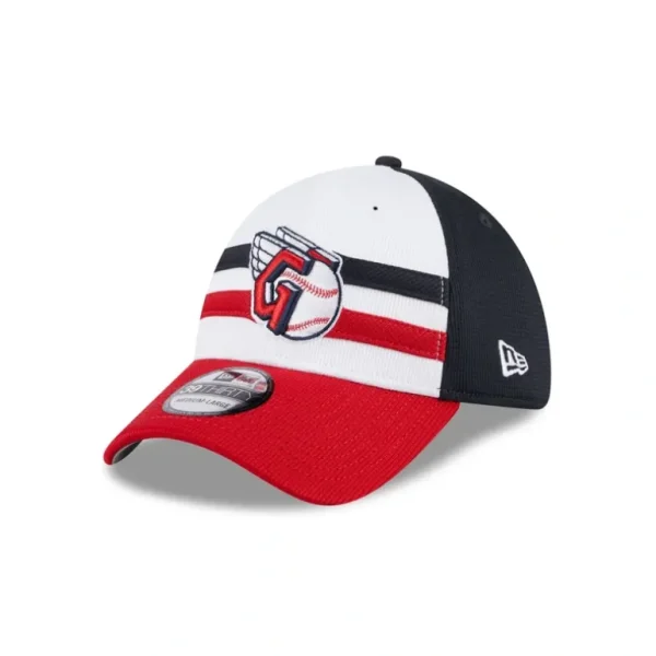Sale Cleveland Guardians 2024 Batting Practice 39THIRTY Stretch Fit Hat - KTGCaps - Baseball caps for various teams, purchased online at a discount