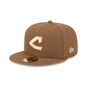Online Cleveland Guardians Antique Plaid 59FIFTY Fitted Hat - KTGCaps - Baseball caps for various teams, purchased online at a discount