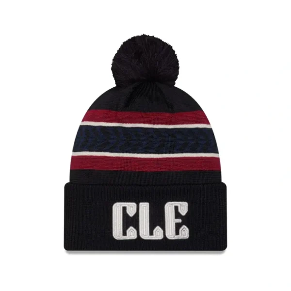 Shop Cleveland Guardians City Connect Pom Knit Hat - KTGCaps - Baseball caps for various teams, purchased online at a discount