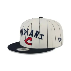 Outlet Cleveland Guardians Jersey Pinstripe 9FIFTY Snapback Hat - KTGCaps - Baseball caps for various teams, purchased online at a discount